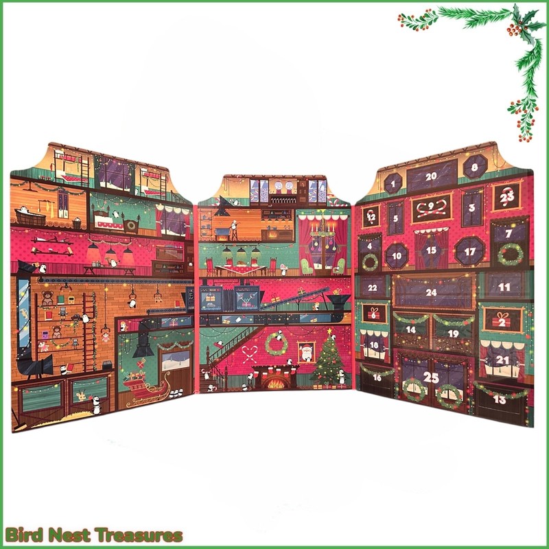 NEW Advent Calendar STICKER COUNTDOWN TO CHRISTMAS: Lg. Heavy Cardboard 14” gallery