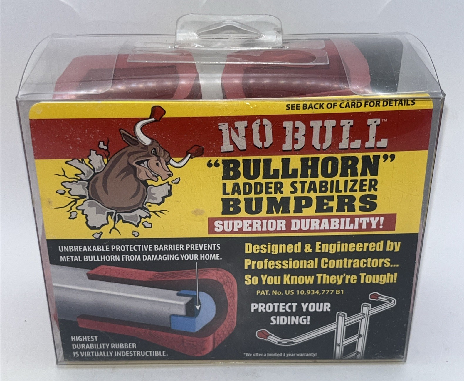 No Bull Ladder Stabilizers Bumpers 2-Pack HW-001-009 - New Protect Your Siding gallery