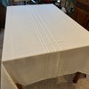 Rectangular Tablecloth Polyester Ivory 77 x 60 Inches Delicate Details gallery