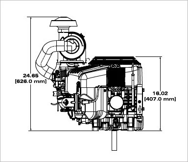 Briggs and Stratton 613777-0014-J1 Vanguard 36 HP 993cc Vertical Shaft Engine gallery