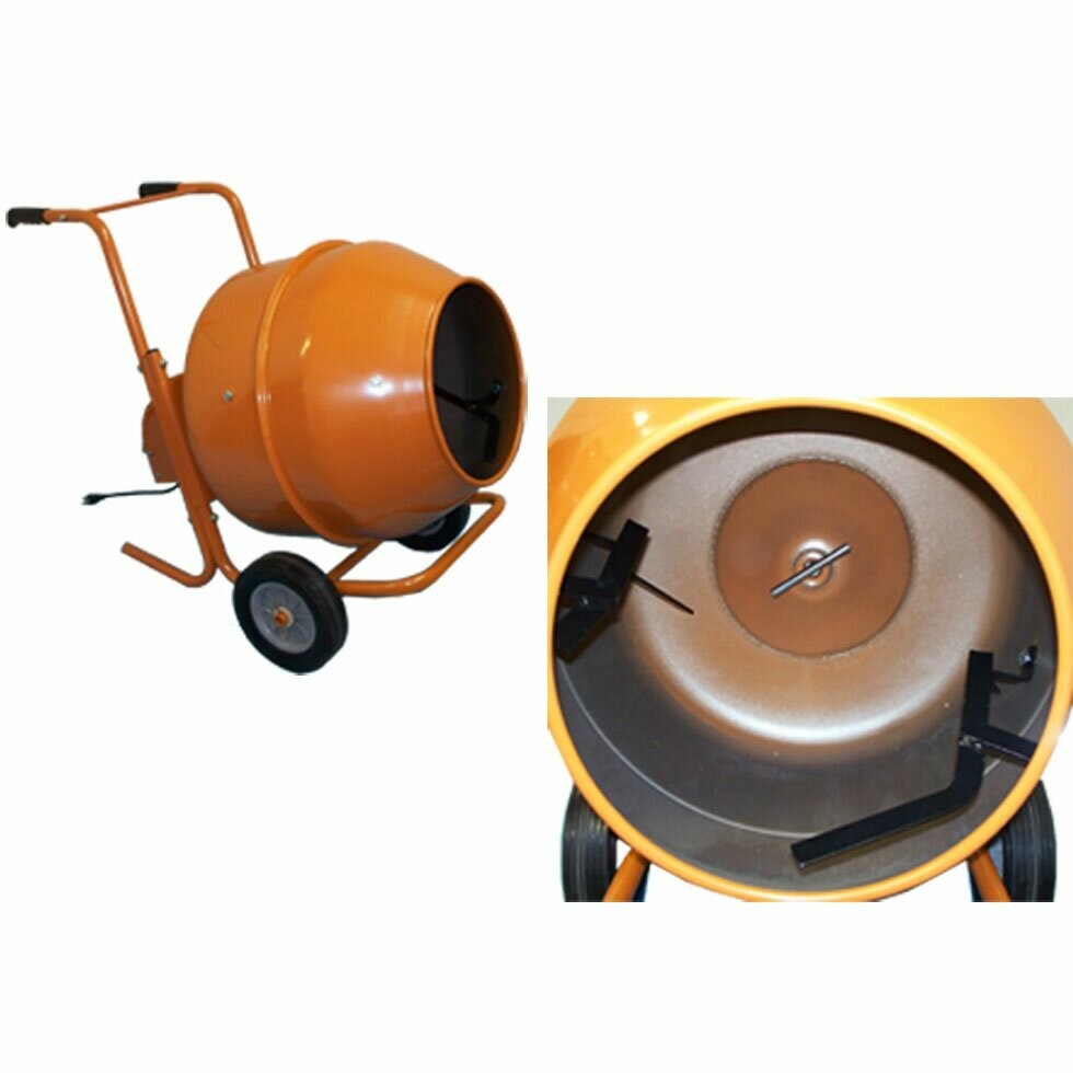 5 Cubic Feet Wheel Barrow Portable Cement Concrete Mixer gallery