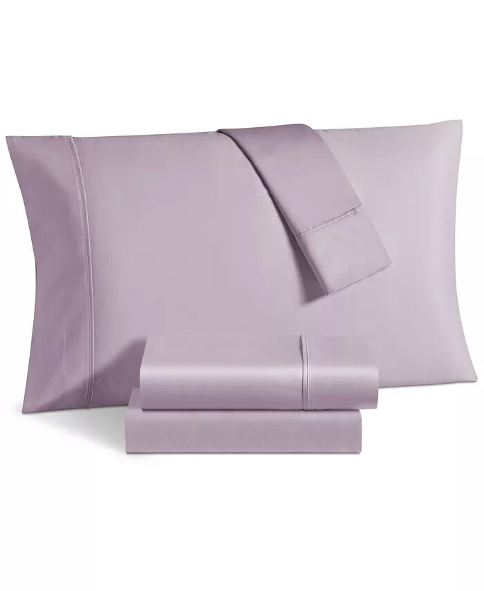 Kensington Garden Sienna 360 Thread Count Egyptian Cotton Queen Sheet Set, Lilac gallery