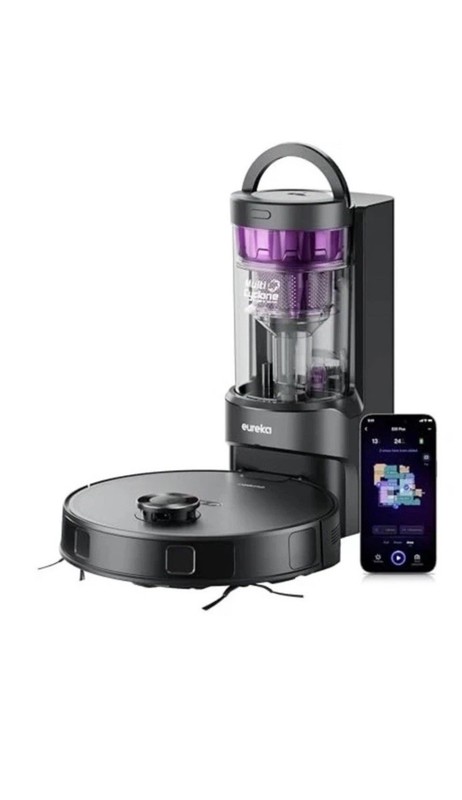 EUREKA E20 PLUS ROBOT VACUUM WITH BAGLESS SELF EMPTYING STATION, ROBOTIC - BLACK gallery