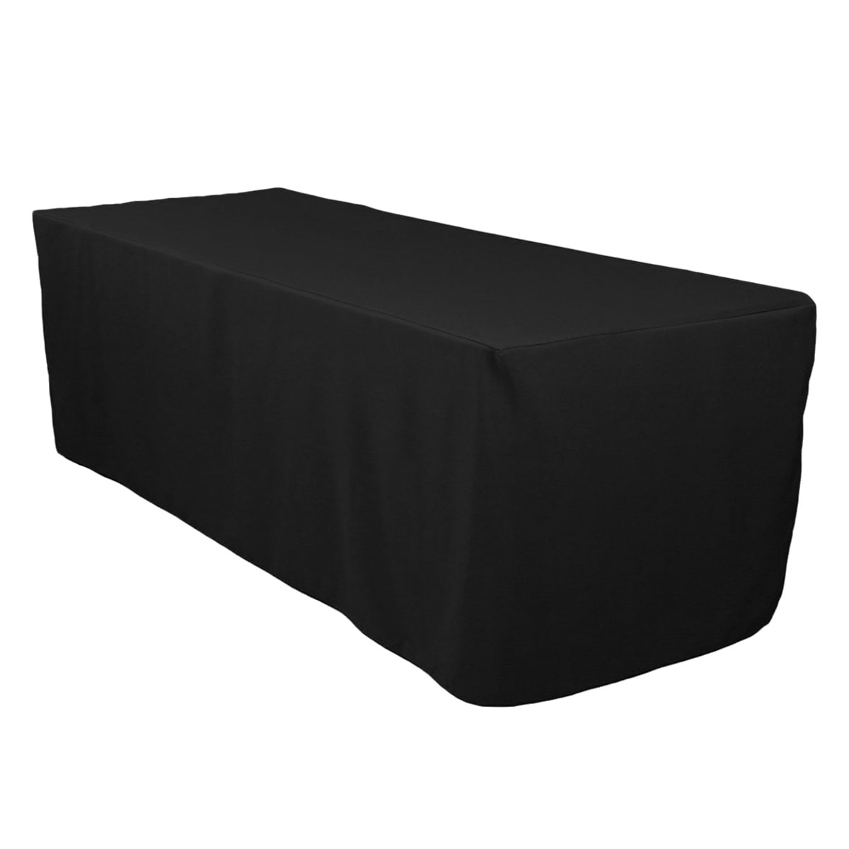 Fitted Black Polyester Tablecloths gallery