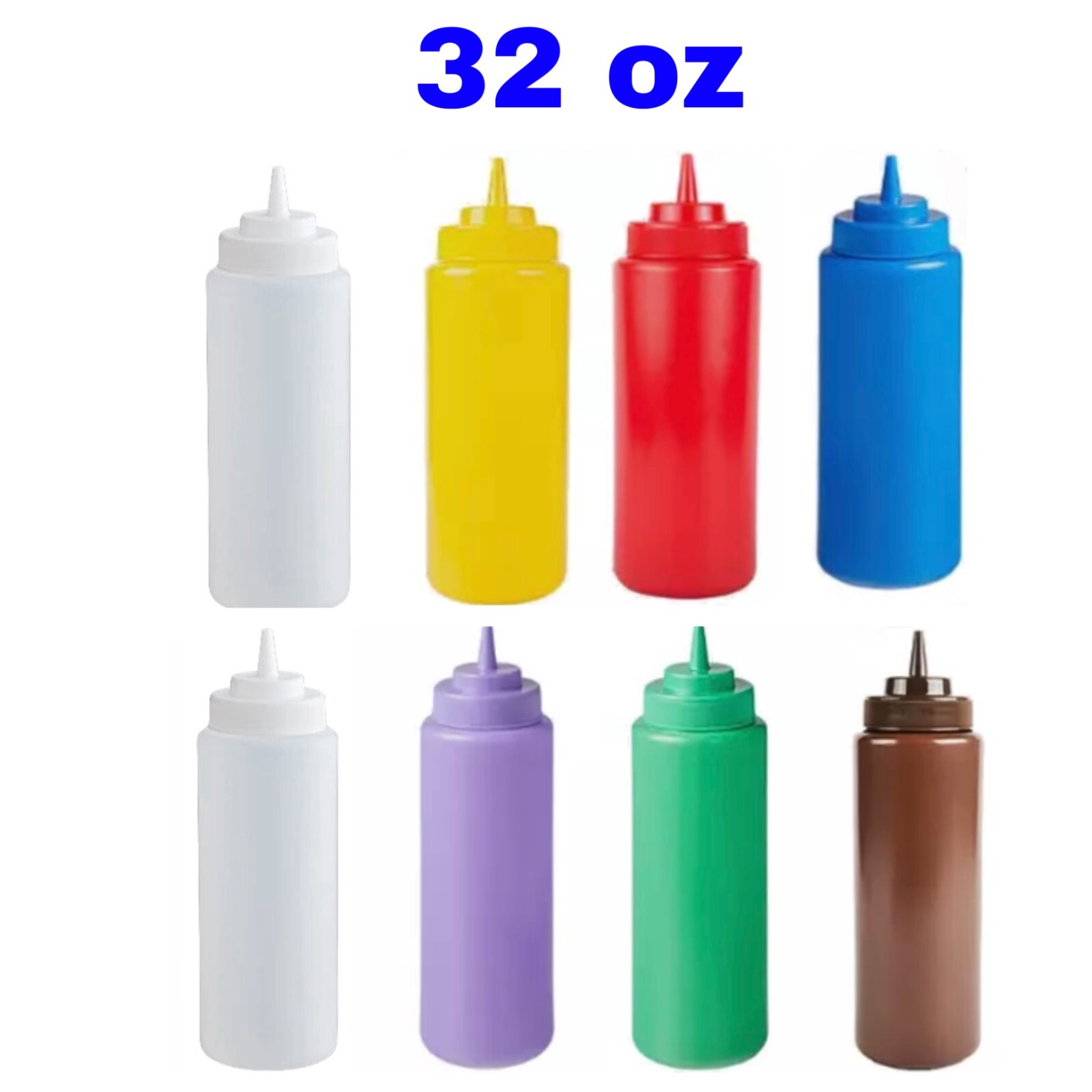 32oz Plastic Condiment Squeeze Bottle Sauce Bottle Large Capacity gallery