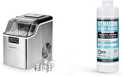 Ice Cube Maker Machine Countertop with 45Lbs/Day 24 Pcs Ready in 13 Mins with 16