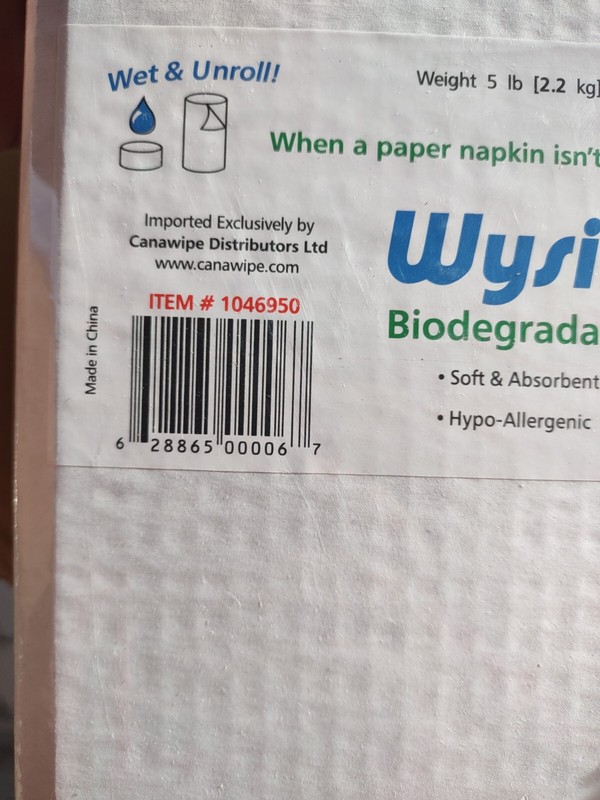WYSI Multi-Purpose Expandable Wipes Add Water Box of 1000 Compressed Tablets NEW gallery
