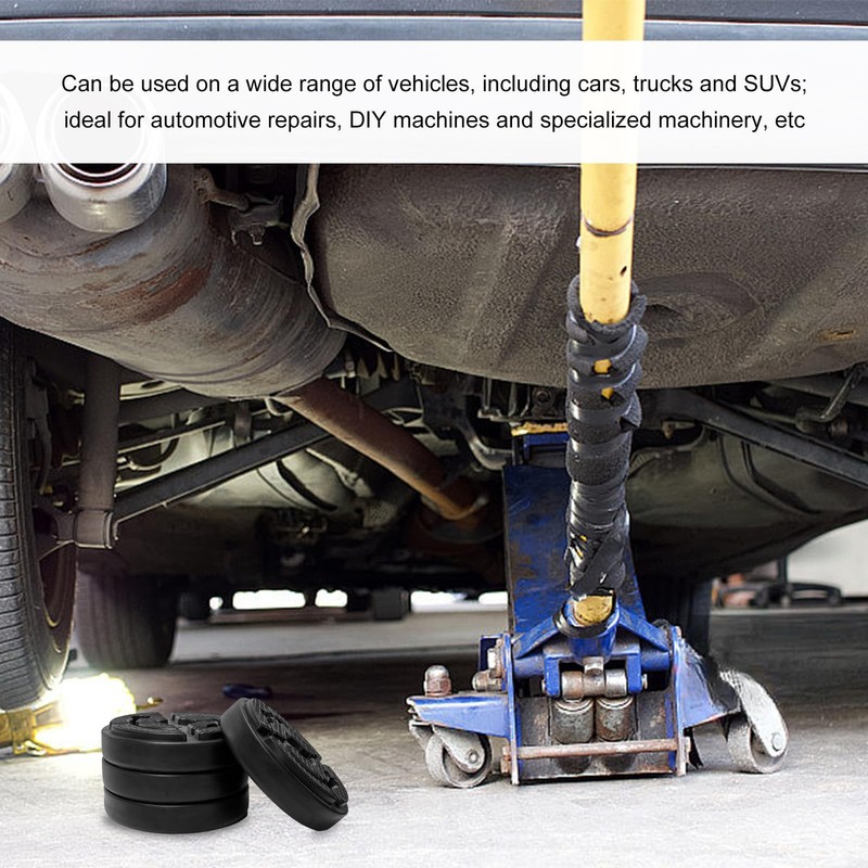 4 PCS Car Lifting Pads, Two-Post Round Auto Jacking Lift Arm Pad Rubber Prote... gallery