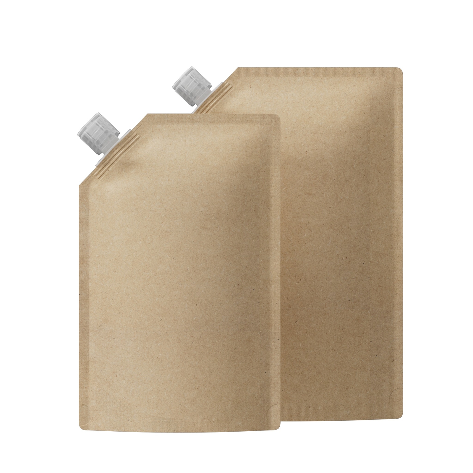 Kraft Spout Empty Refill Squeeze Pouch for Shampoo, Conditioner, Lotion Flip Cap gallery