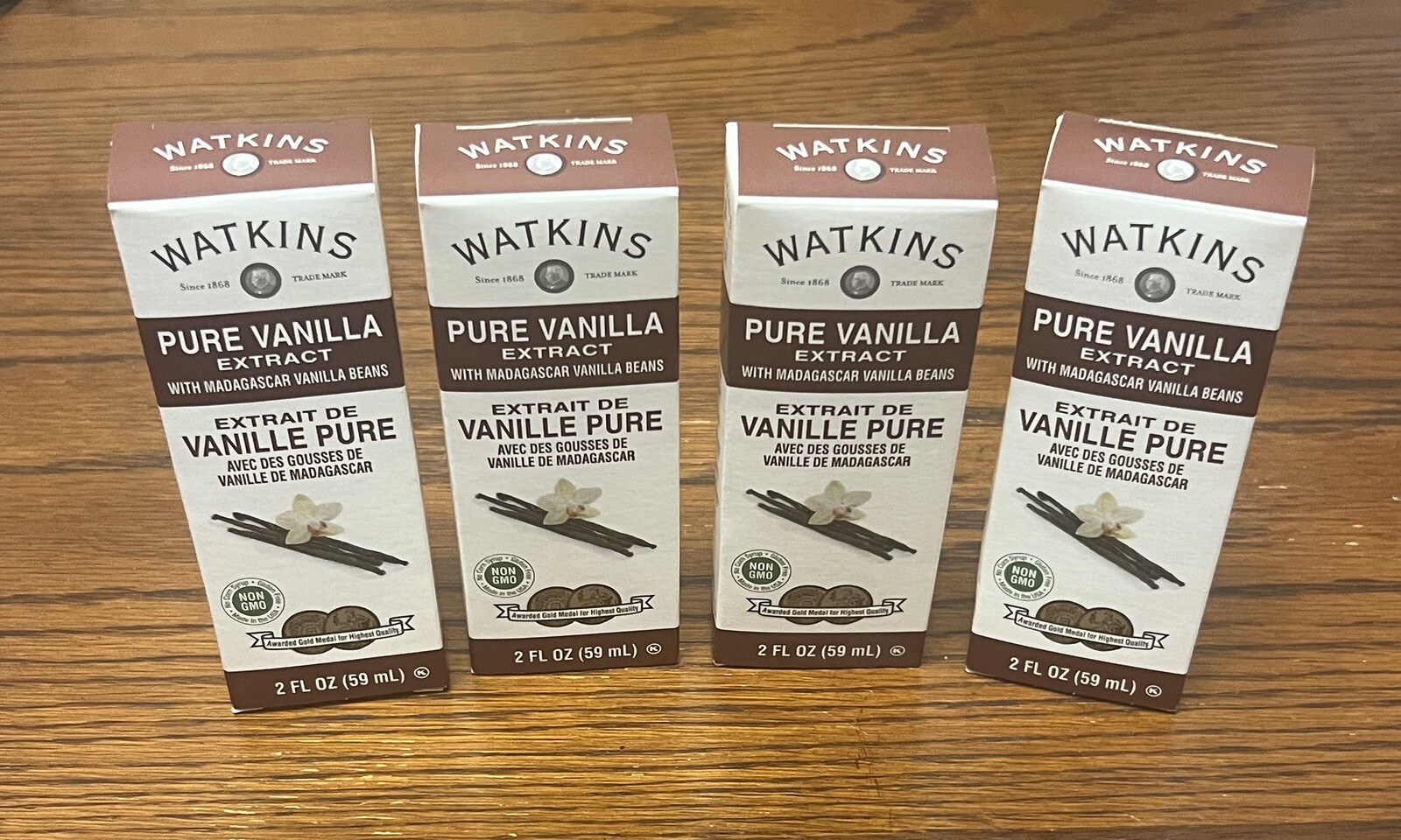 Watkins Pure Vanilla Extract w Madagascar Vanilla Beans 2 Fl Oz (LOT OF 4) 10/25 gallery