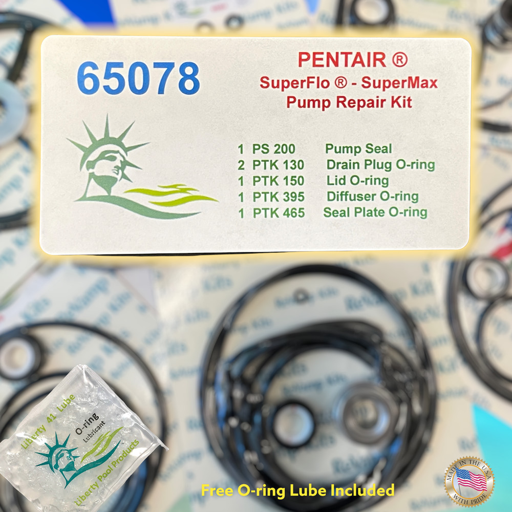 SuperFlo® & SuperMax® O-Ring Rebuild Kit For Pentair 65078 By Pooltek USA