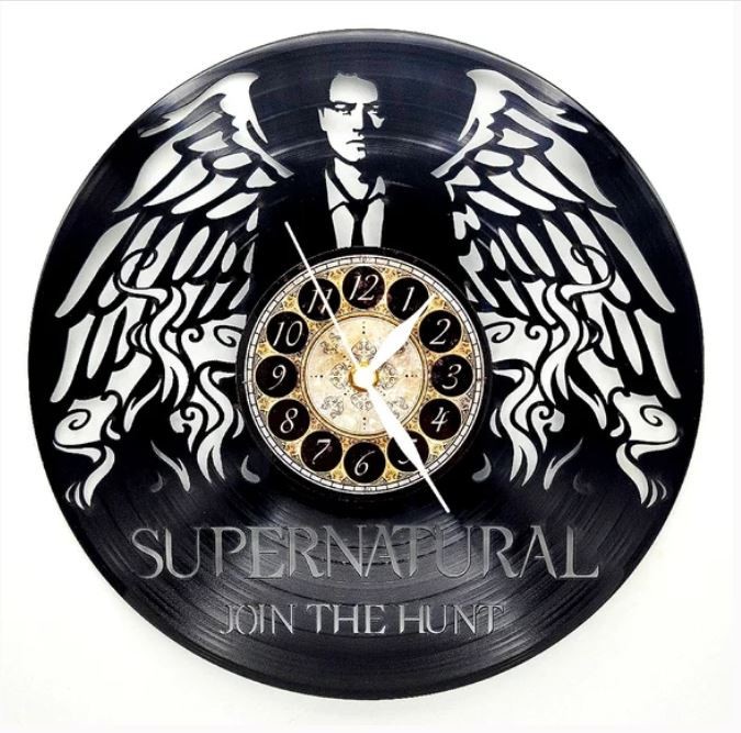 SUPERNATURAL Vinyl Record Clock | Office Movie Fan Gift | FREE SHIPPING gallery