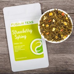 Strawberry Spring Sencha Green Tea – Loose Leaf Blend – Fusion Teas