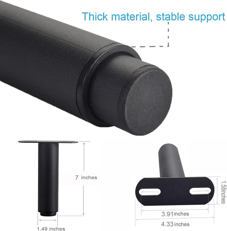 Adjustable Metal Bed Frame Support Legs, Heavy Duty Center Slats Support Leg ... gallery