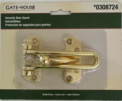 Gate House 0308724 Security Door Guard Bright Brass Finish Mounting Screw 4-1/4″