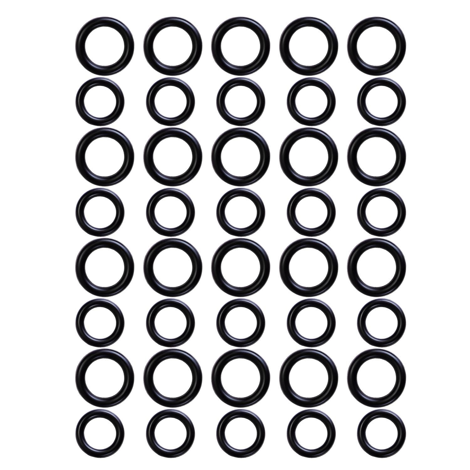 40 Pack Power Pressure Washer O-Rings for 1/4" & 3/8" Quick Couplers - Rubber, H gallery