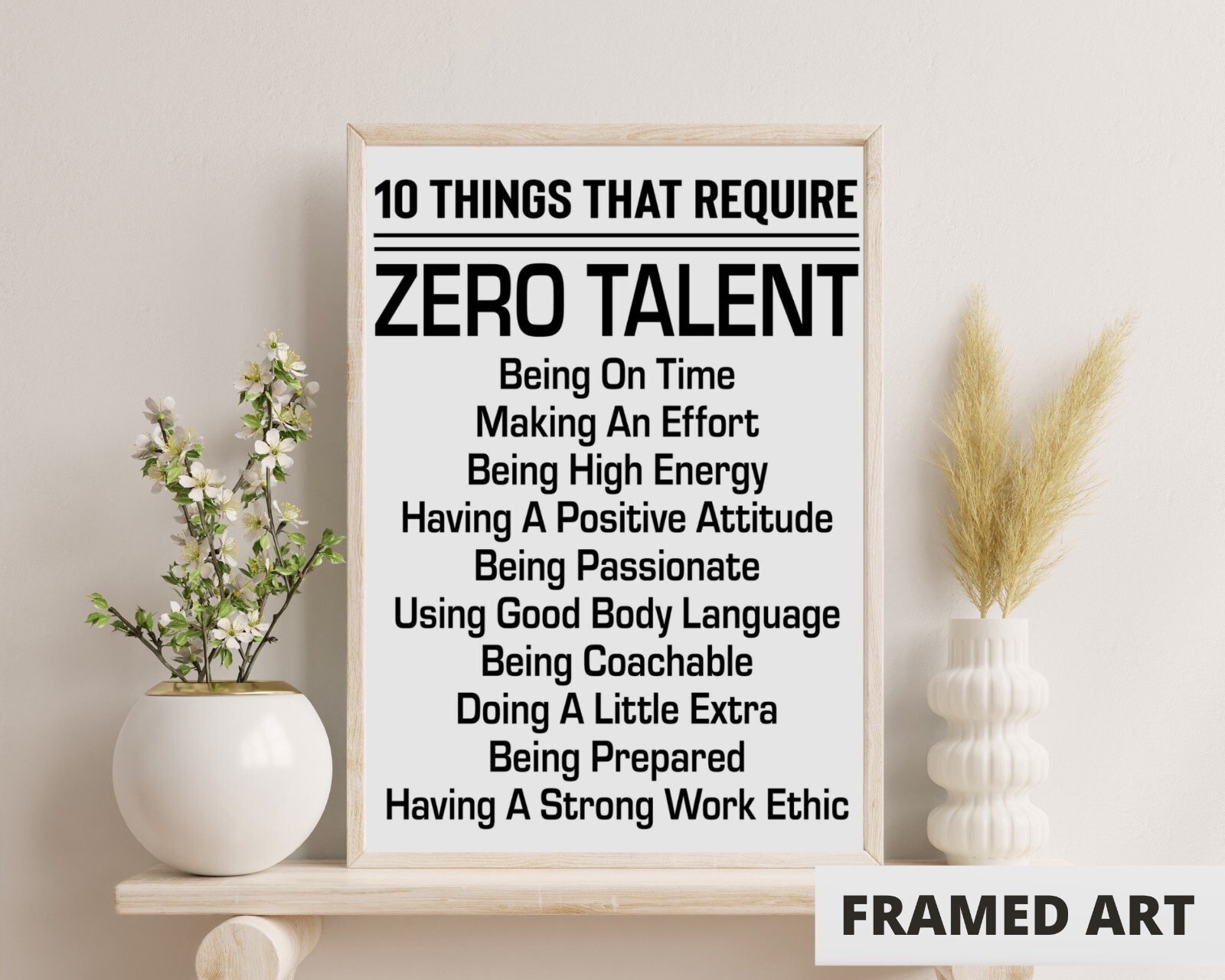 Inspirational Quotes Motivational Poster Framed 11x17" Gift for Her Him Children gallery