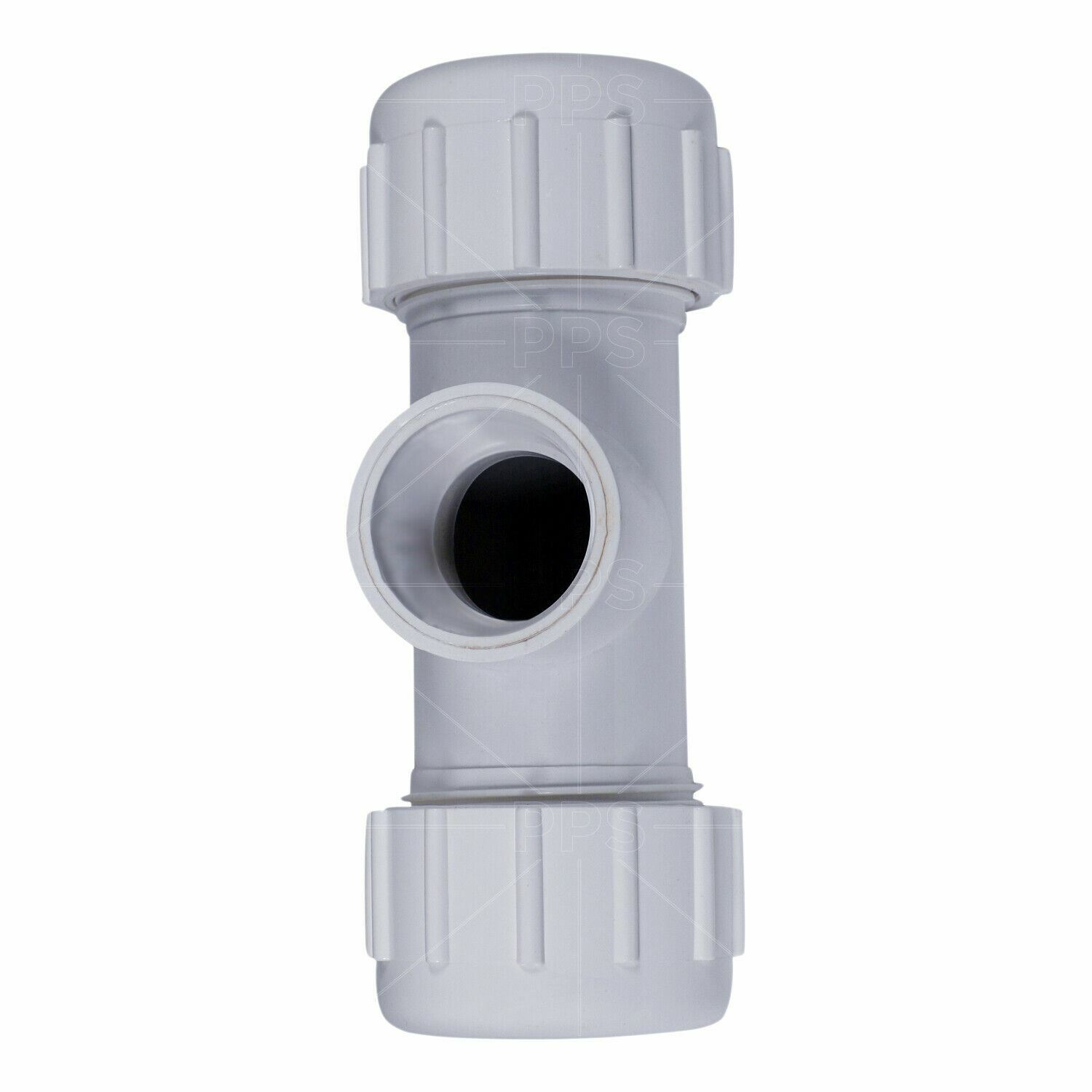 PVC Compression Tee Pipe Plumbing Fitting Threaded Solvent Branch 1/2"in-2"in gallery