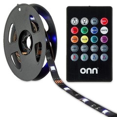 USB Powered 55 Inch TV LED Strip Lights RGB Multicolor Sound Reactive Backlight