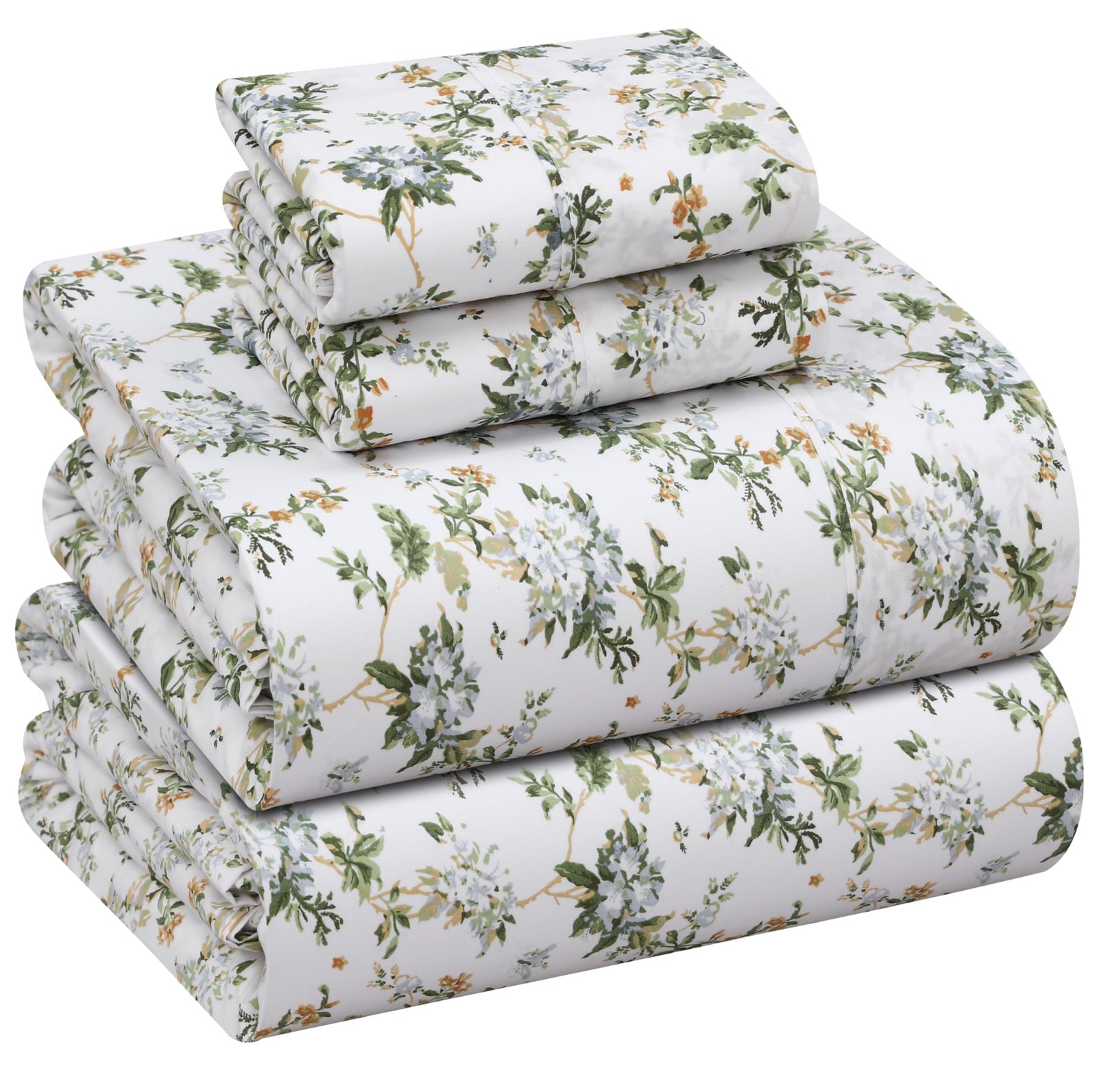 100% Cotton Percale Sheets King Size Crisp Cooling Bed Sheets for Hot Sleepers gallery