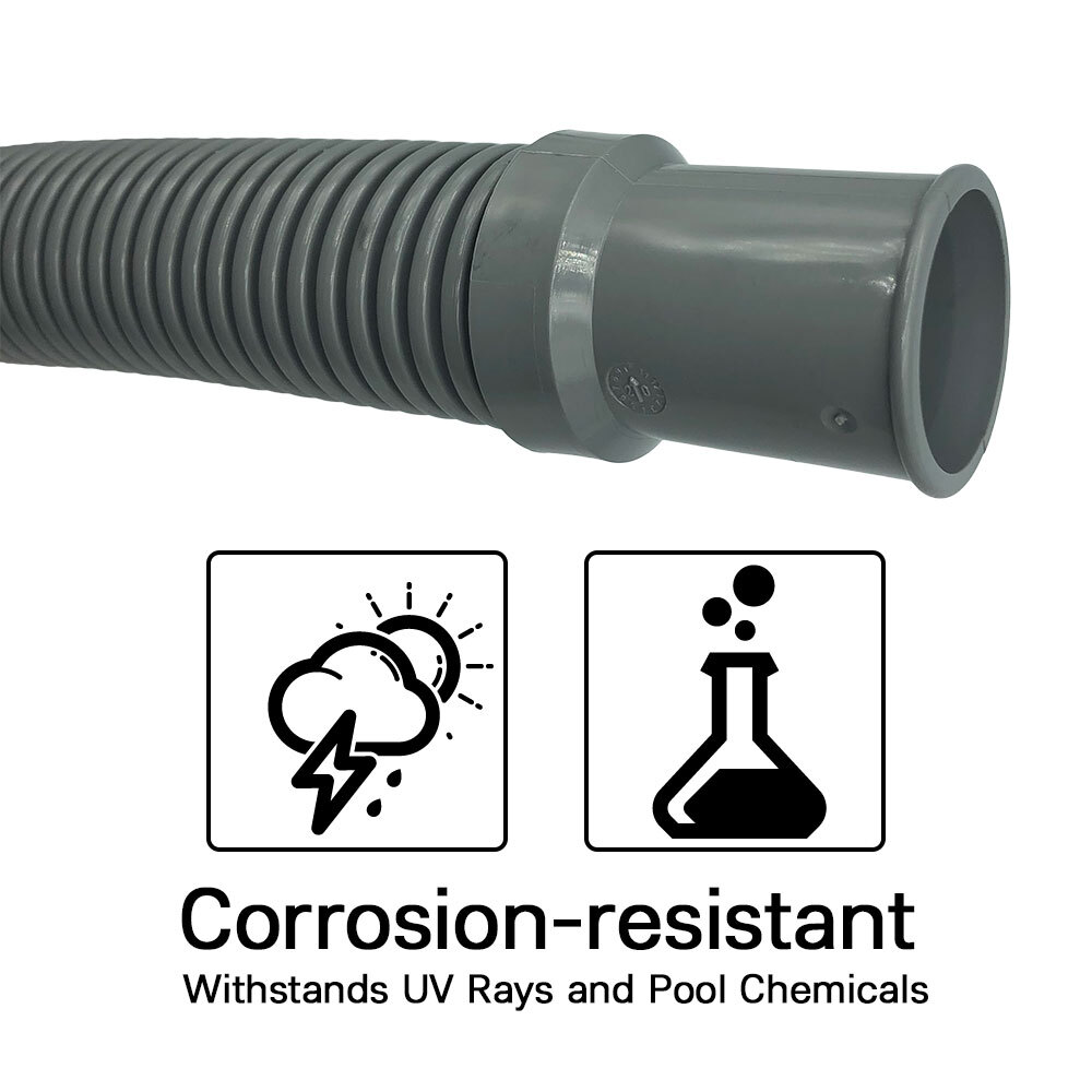 Puri Tech Heavy Duty Above Ground Pool Filter Hose, 1.25 Inch x 3 foot - 12 pack gallery