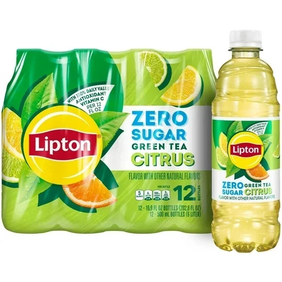 Lipton Raspberry White Tea, 16.9 Fl Oz Bottles (Pack of 12)