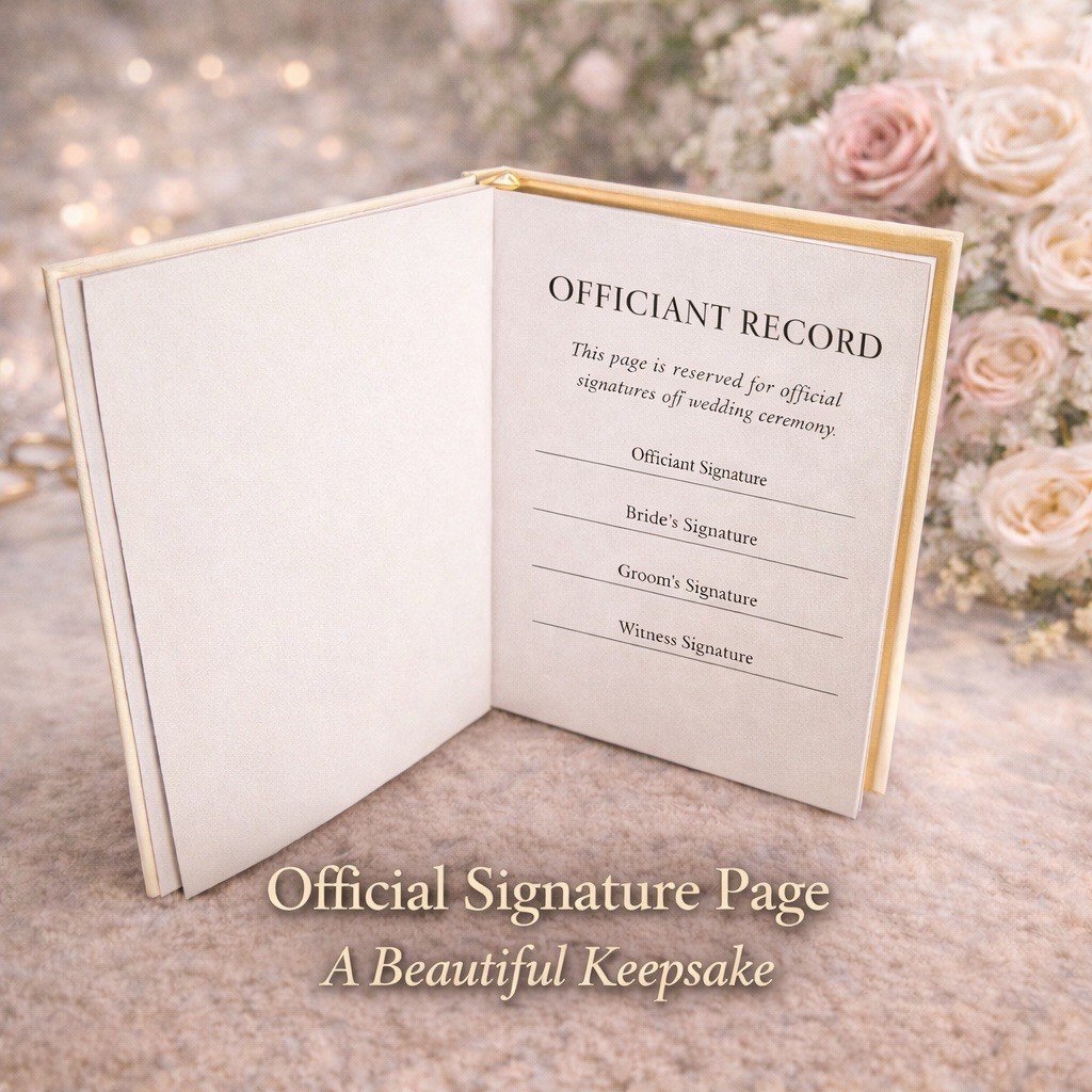 Wedding Officiant Book with Pen – Ceremony Keepsake Journal gallery