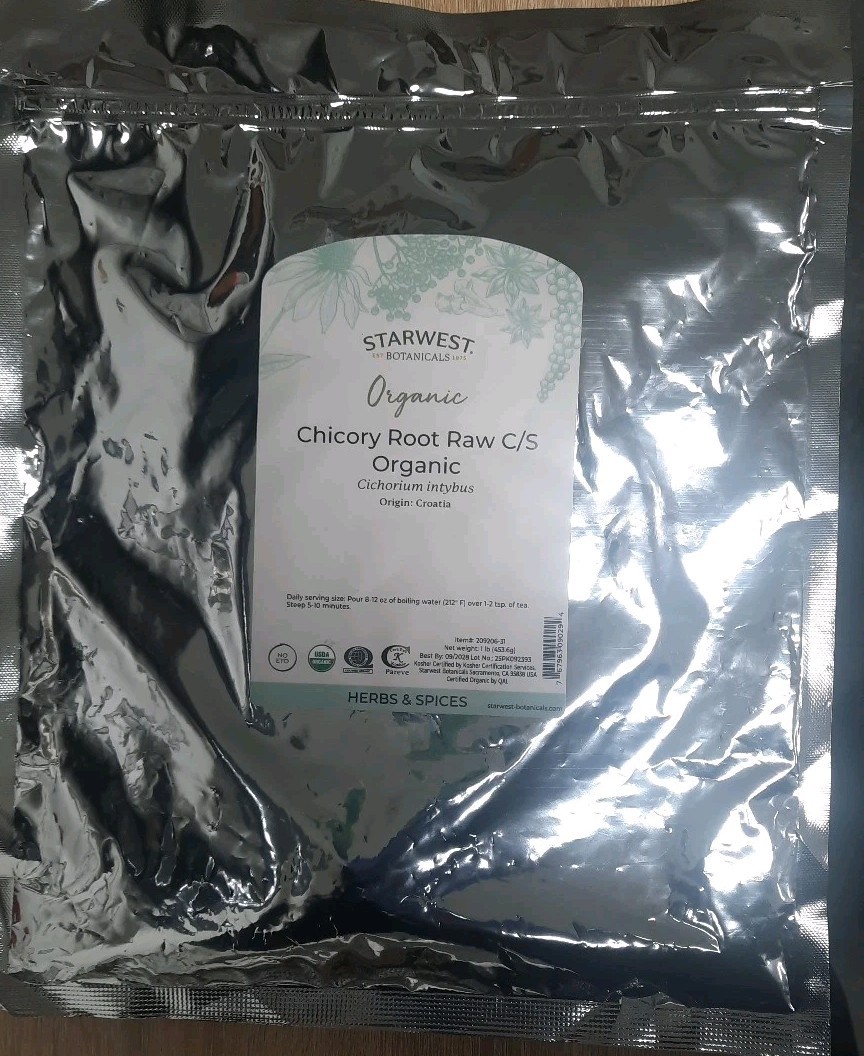 STARWEST BOTANICALS Chicory Root Raw C/S ORGANIC 1 lb from Croatia Free Shippin gallery