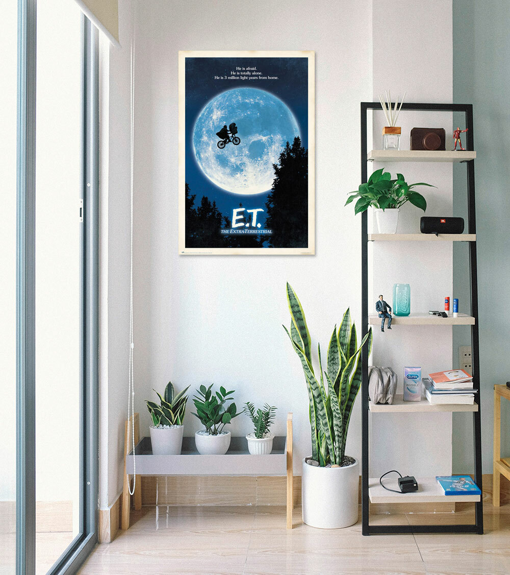 E.T. - Movie Poster (Regular Style - ET, Bicycle & Moon) (Size: 24" x 36") gallery