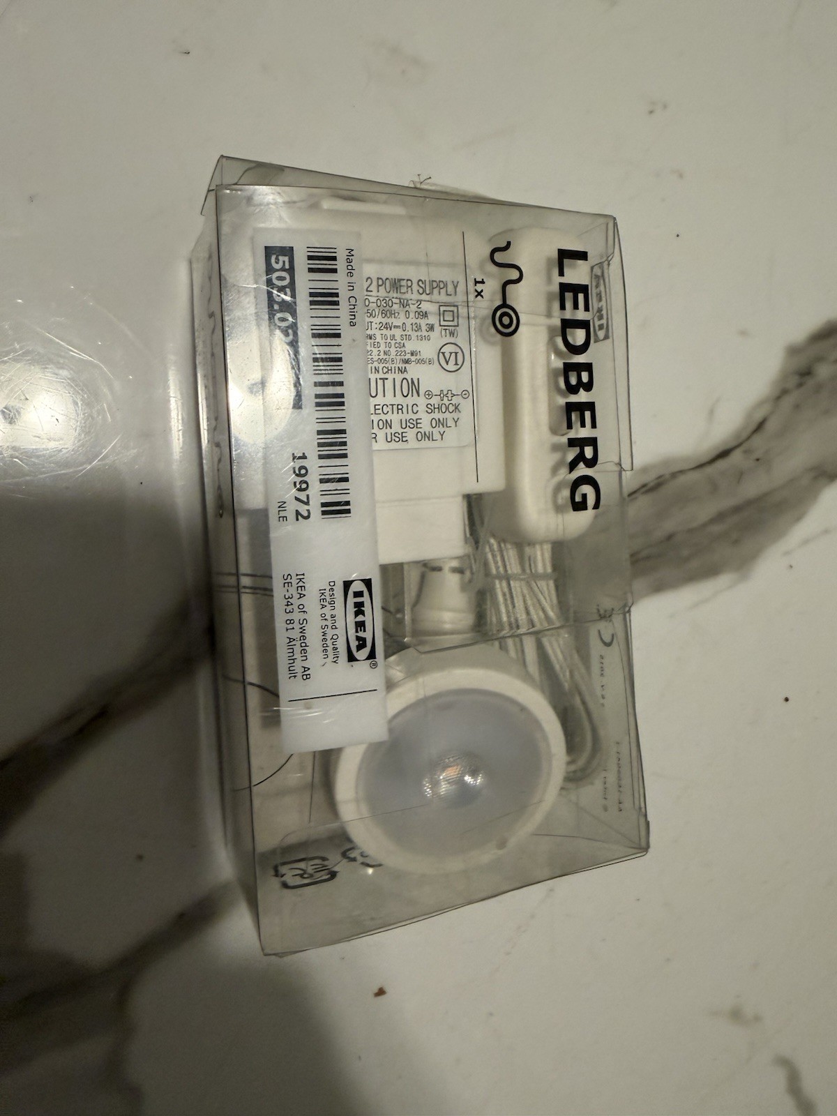 IKEA LEDBERG LED Light Kit White 3.5m Plug-In 503.026.70 CE Marking gallery