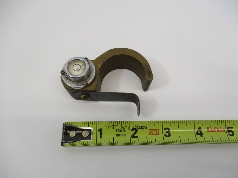 Brass Vertical Pole LEVEL Fits 1-1/2" Diameter Scaffolders Spirit Level # 2508 gallery
