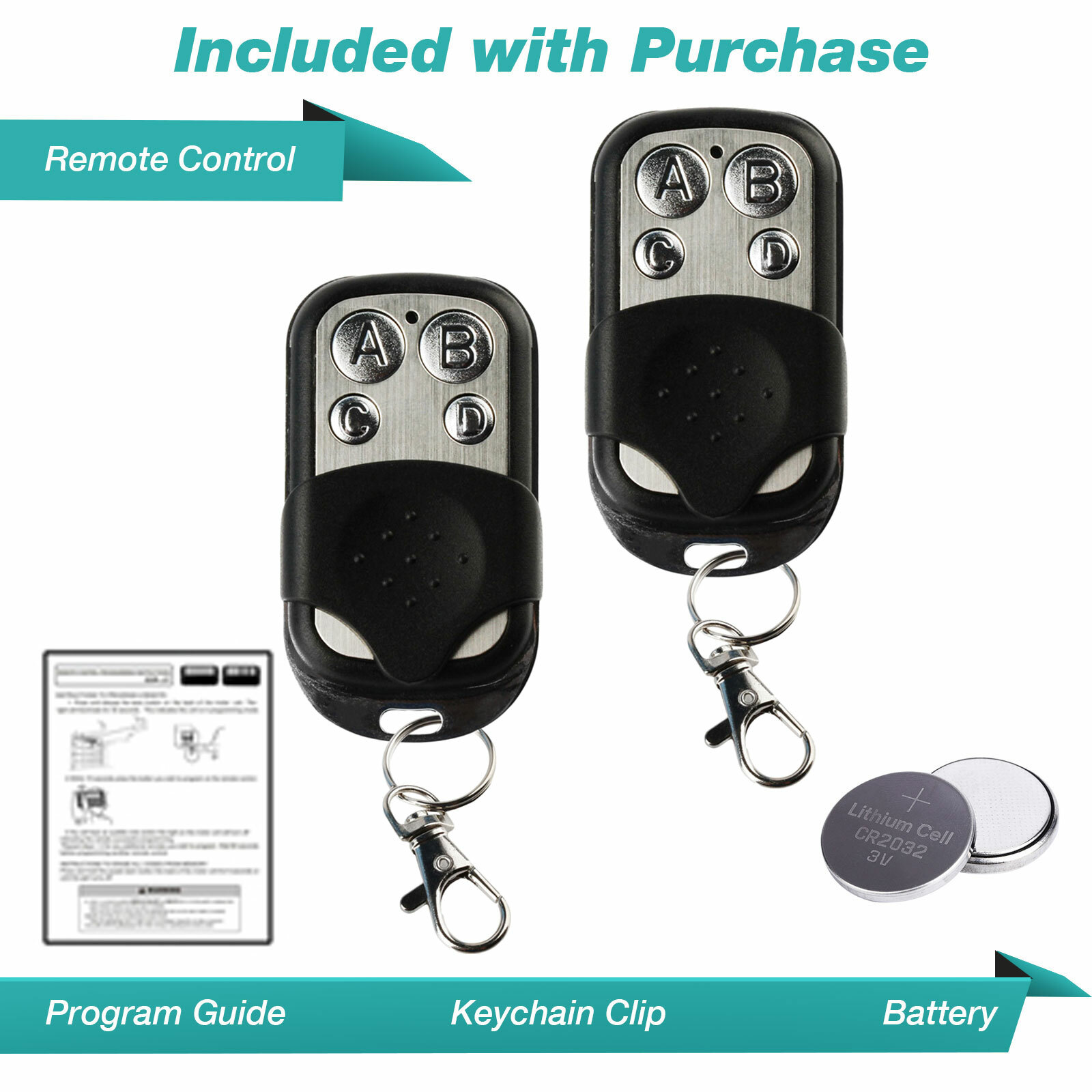 2 For Chamberlain Liftmaster Garage Door Opener Remote 891LM 893LM Keychain gallery