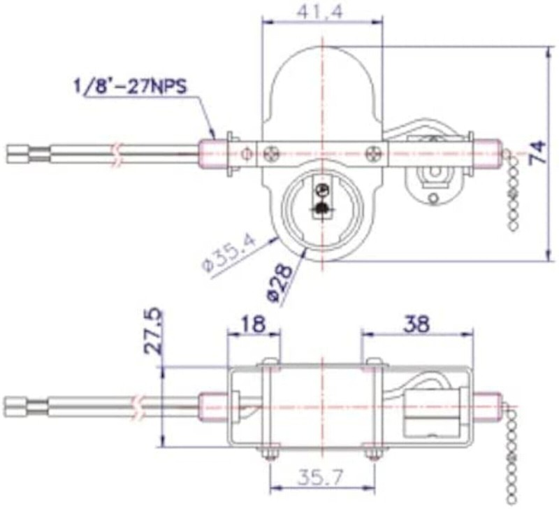 Ceiling Fan 2-Light Socket Switch for Zing Ear ZE-310D ZE-109M Pull Chain Lamp gallery