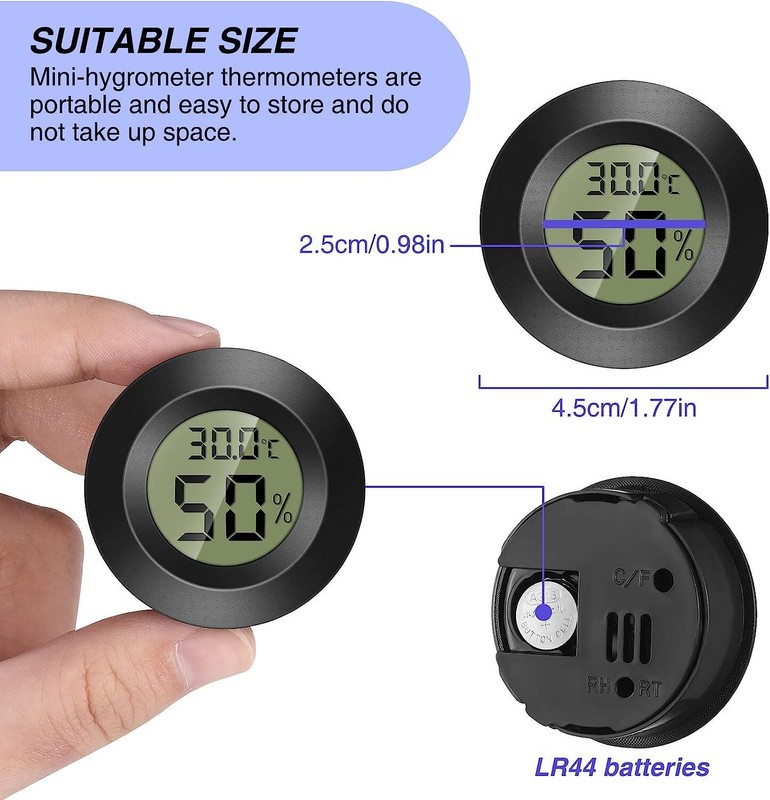 Mini LCD Digital Thermometer Hygrometer Humidity Temperature Meter Indoor Tester gallery