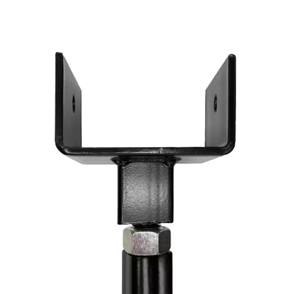 Pylex Helical Post 32" Adjustable Black Anchor Deck Pergola Footing Screw Steel gallery