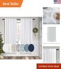 Light Filtering White Linen Panels - 63 Inch Pure White Curtains for All Rooms gallery