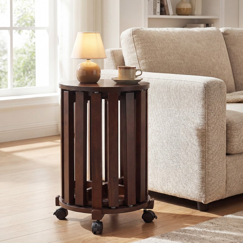 Stackable Stools Set of 4 w/Rolling Base Locking Casters for Kitchen Apartments gallery