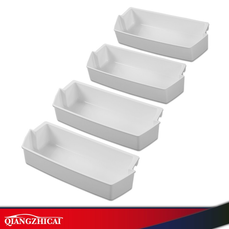 Compatible with Kenmore Whirlpool Refrigerator White Shelf Bin 4 Packs gallery