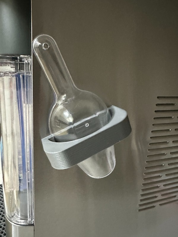 Combo GE Opal ice maker 2.0 drip tray insert AND magnetic scoop holder Gray gallery