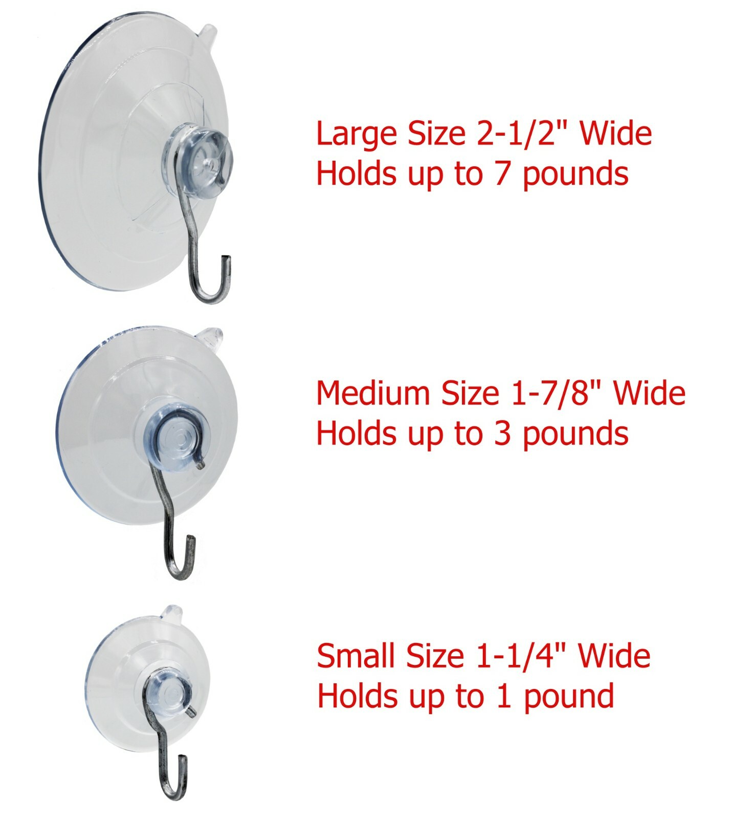 Suction Cup Hooks Combo Pack, 10 Pack, Powerful Window Hanging Suction Cups gallery