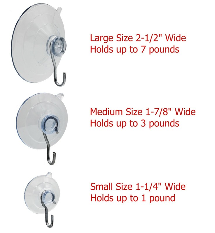 Suction Cup Hooks Combo Pack, 10 Pack, Powerful Window Hanging Suction Cups gallery