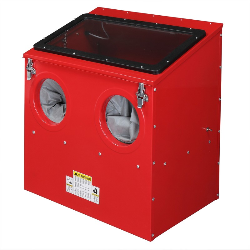 30 Gallon Top Loading Abrasive Sand Blaster Blast Cabinet Box Glass Bead Media gallery