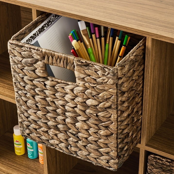 Mainstays 6 Cube Storage Organizer, Warm Walnut gallery