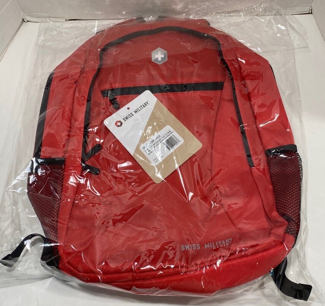 Swiss Military Red Camping Backpack