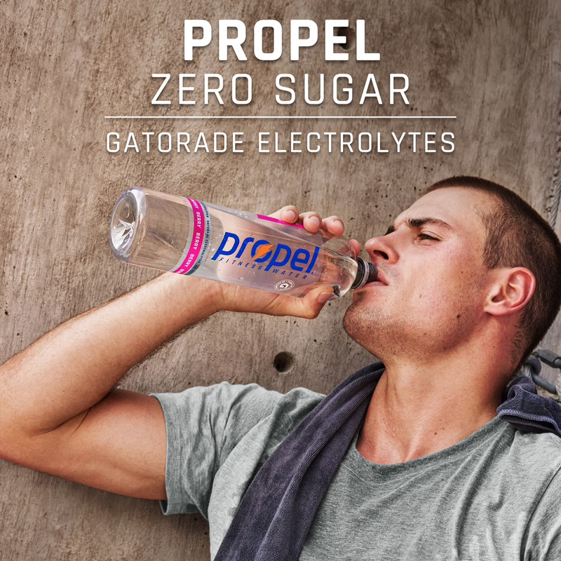 Propel Watermelon Electrolyte Water, Zero Sugar & Calories, 12 Pack 16.9 fl oz gallery