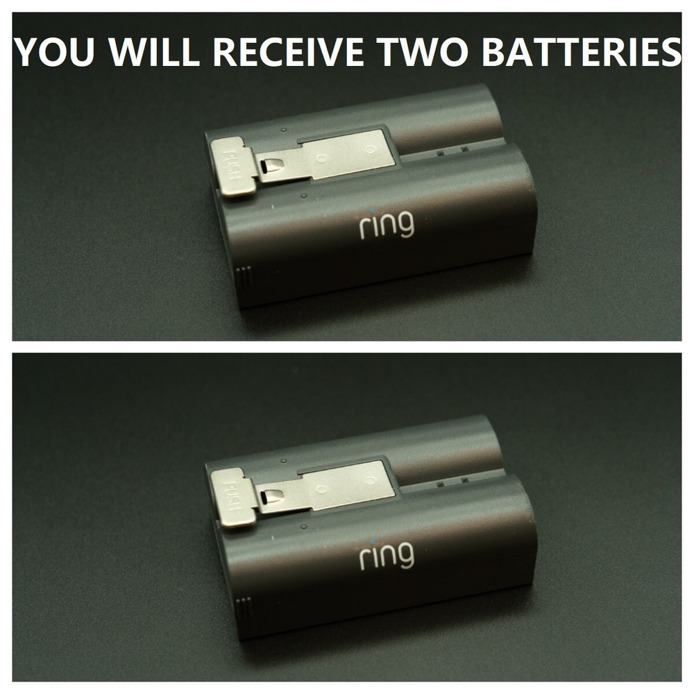 2x Genuine Rechargeable Battery V4 Ring Video DoorBell 2, 3 4 Quick Release Nice