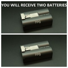 2x Genuine Rechargeable Battery V4 Ring Video DoorBell 2, 3 4 Quick Release Nice