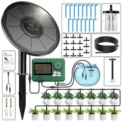Solar Automatic Irrigation System Balcony Garden Watering with15 Potted Plants