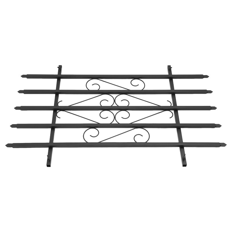 2Pcs 24"x 36" Window Security Bar Guard Black Iron Safety Steel Bar Guard Grills gallery