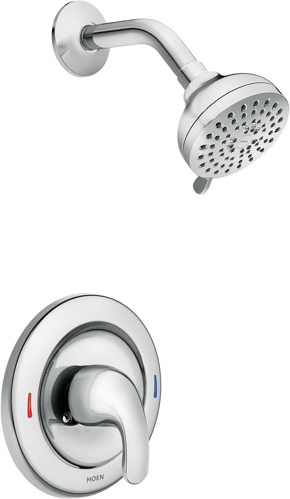 MOEN Adler Single-Handle 4-Spray Shower Faucet in Chrome (Valve Included)
